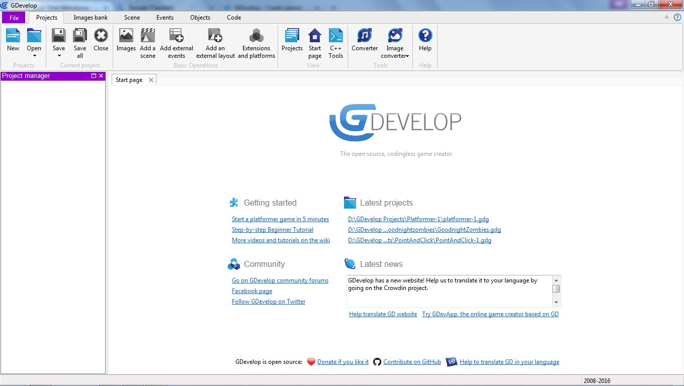 Otak Berlubang: Tutorial GDevelop Bahasa Indonesia Bagian 2: Berkenalan ...