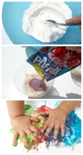 kool-aid finger paint recipe- safe for kids of all ages!