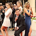 Sylvester Stallone wonderful daughters getting ready for the Golden Globes Sunday night!