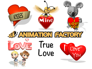 Clipart Image of a True Love Sticker Pack