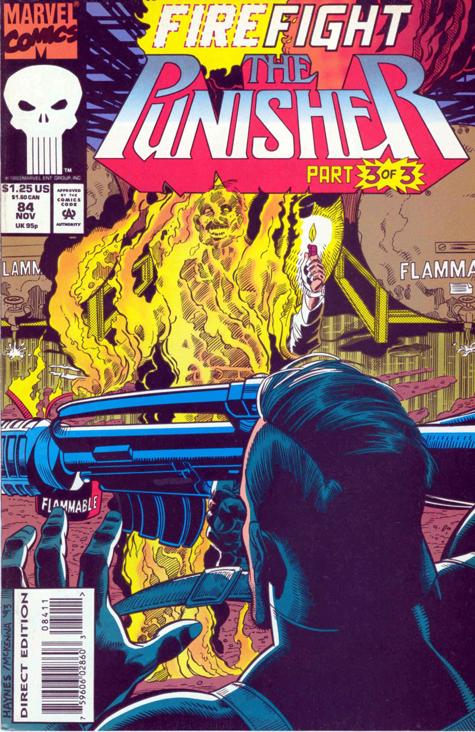 Read online The Punisher (1987) comic -  Issue #84 - Firefight - 1