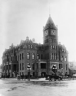 black and white photo of Historic City Hall