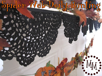 Spider Web Doily Bunting