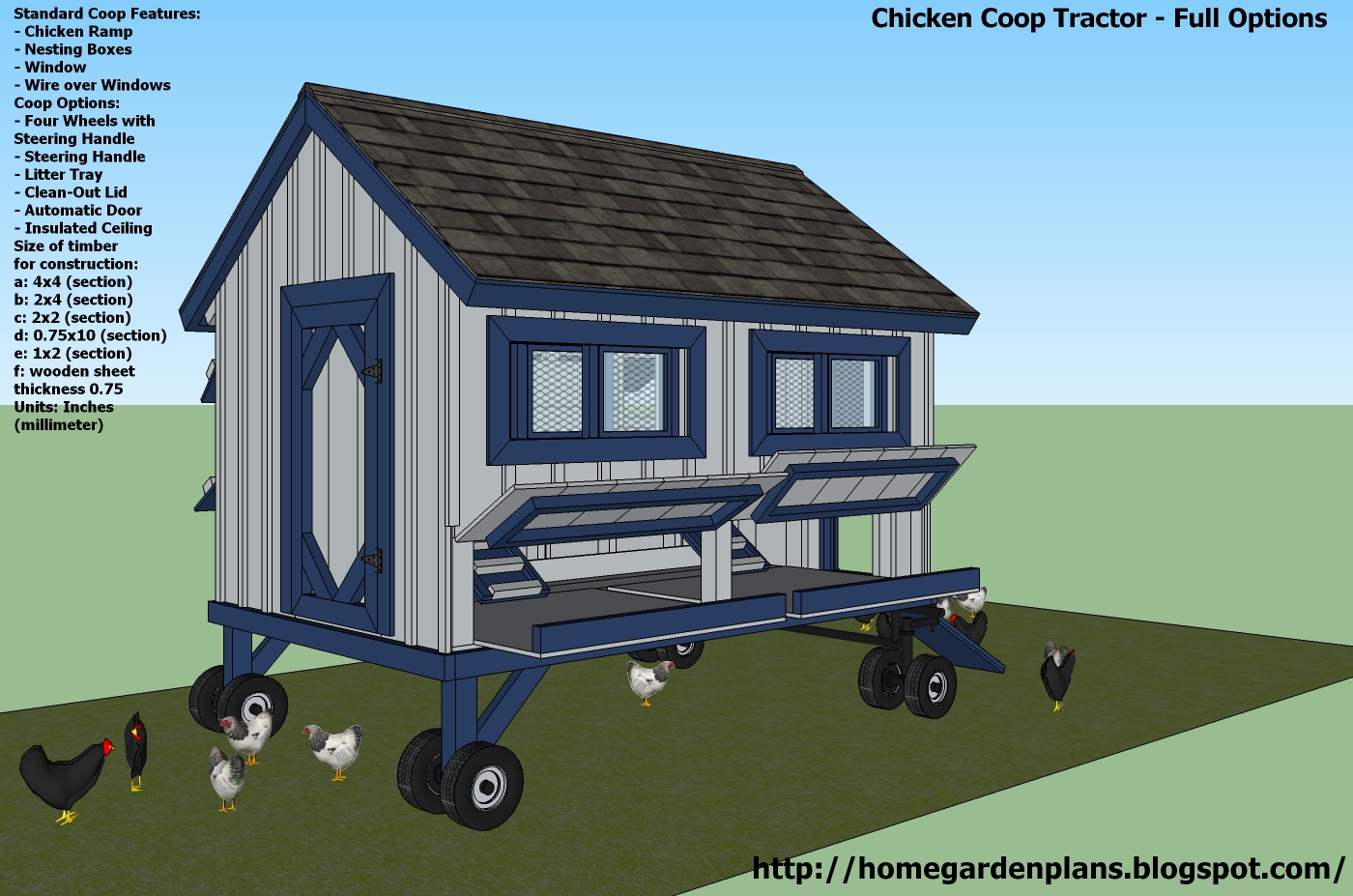 ... - Free Chicken Coop Tractor Plans - How to build a Chicken Coop
