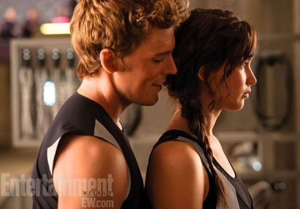 New, Still, Image, Character,Catching Fire, film, Jennifer Lawrence as Katniss Everdeen, Sam Claflin as Finnick Odair