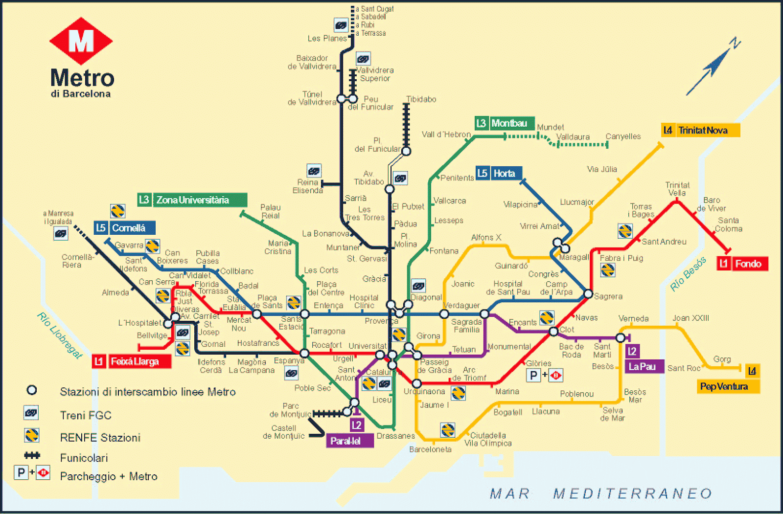 MAPPA METRO BARCELLONA SCARICA