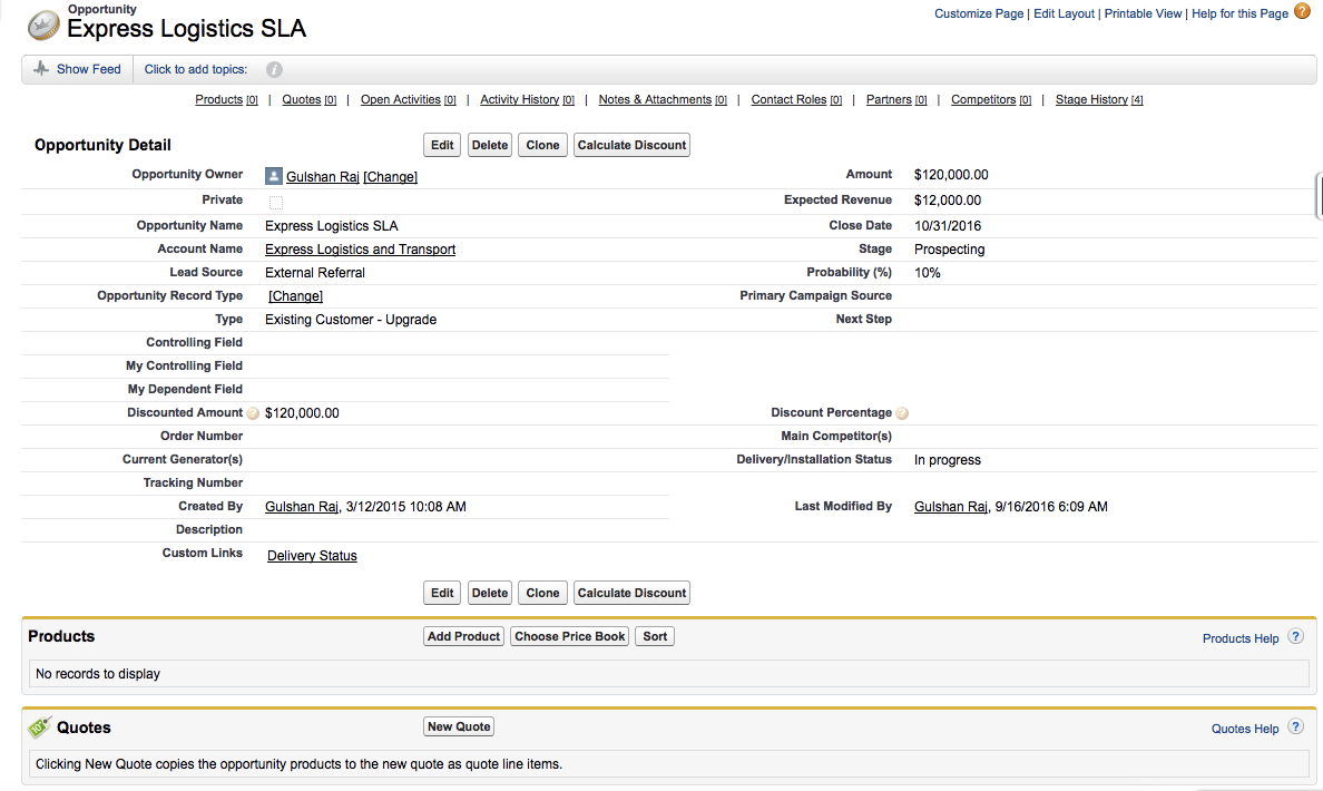 Gulshan Raj Sync quote line item custom fields with opportunity line item.