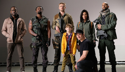 First image of The Predator cast features Boyd Holbrook and Olivia Munn