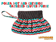 Polka Dot and Chevron Clutch Purse (chevron dot purse cleaned up)