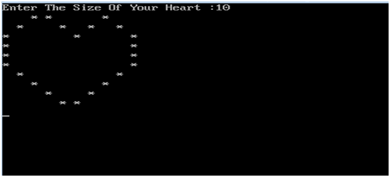 C program to print Heart | CODE 4 FUN