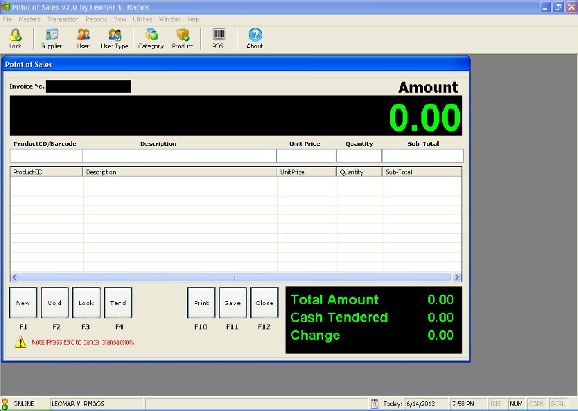 Point Of Sale Code Example at Mark Huffine blog