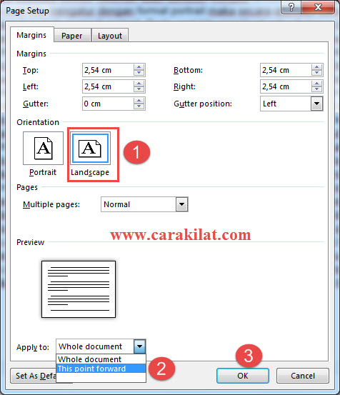 Cara Membuat Tampilan Landscape Dan Portrait Dalam Satu File
