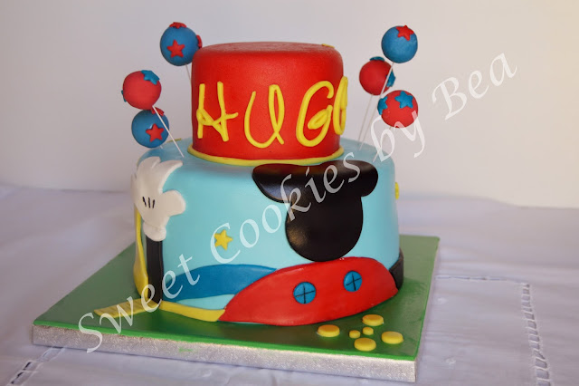 Tarta fondant Casa de Mickey