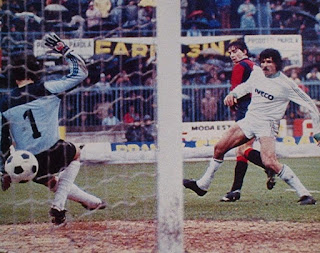 Bologna - Avellino 1-0, il gol di Mancini.