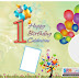 Birthday banner design photoshop template for free