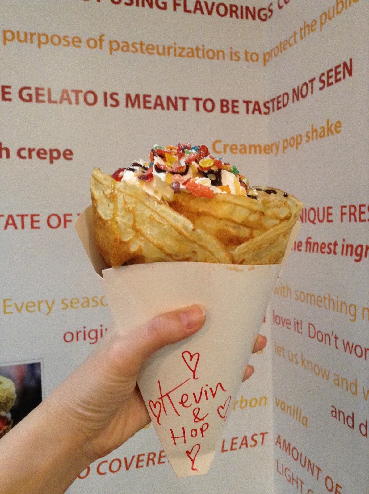 Ice Cream Filled Crepes and Unlimited Toppings Creamery Pop Westminster