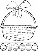Con estas cestas y huevos de Pascua trabajamos los números y los colores. easter eggs basket