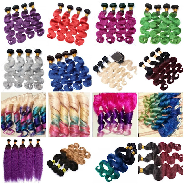 Ombre Human Hair Extensions & Clip-ins
