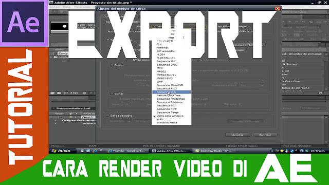 Cara Render atau Export Video di After Effects dengan Size Kecil