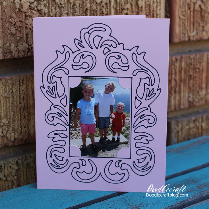Make an Ornate Frame Photo Card with Cricut Explore Air 2