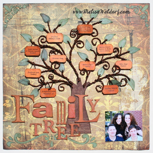 Paperlicious Designs Family Tree Scrapbook Layout