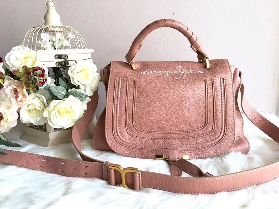 I Want Vintage Designer Handbags Chloé Marcie Medium Tote Chloé Marcie Medium Tote Pink