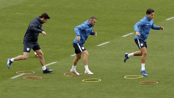 Málaga, hoy entrenamiento a las 10:45 horas y rueda de prensa de Adrián