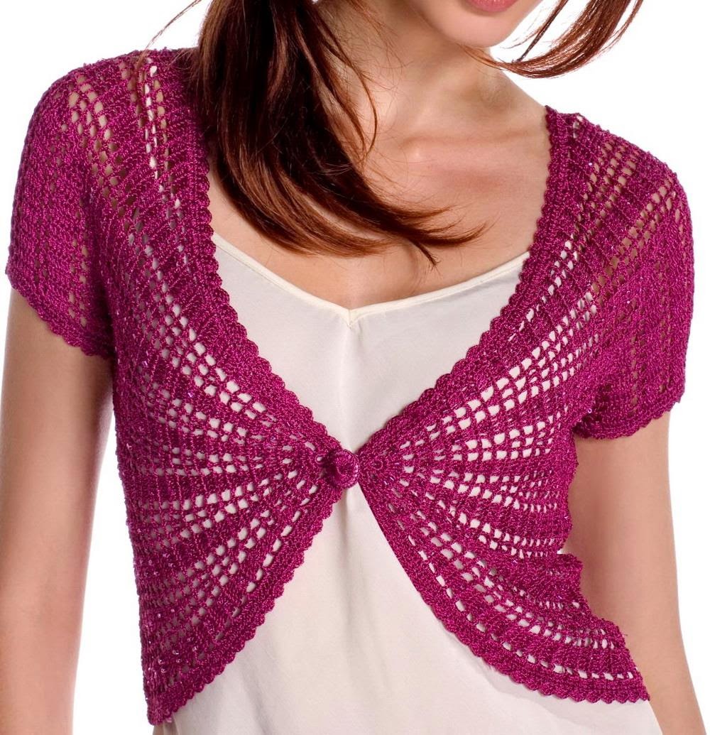 ergahandmade: Crochet Bolero + Step By Step Tutorials