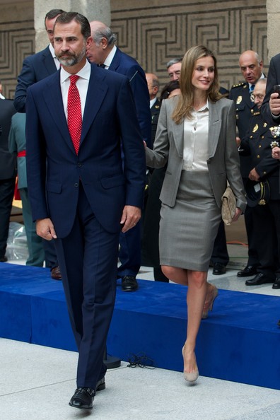 Prince Felipe  and Princess Letizia Attend Police's Day Festivity in Madrid