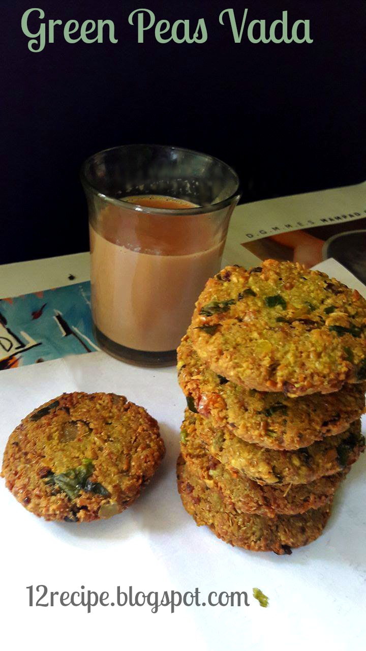 Green Peas Vada Recipe Book