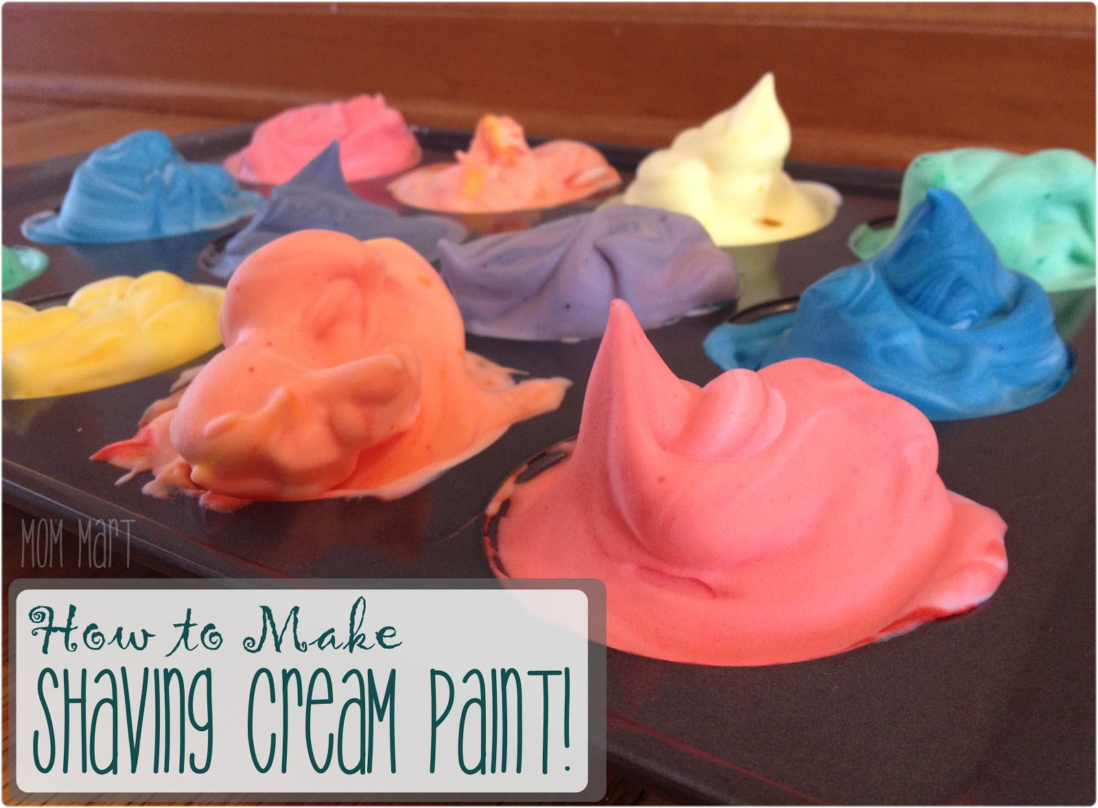 Mom Mart: Kid Craft: How to Make Shaving Cream Paint