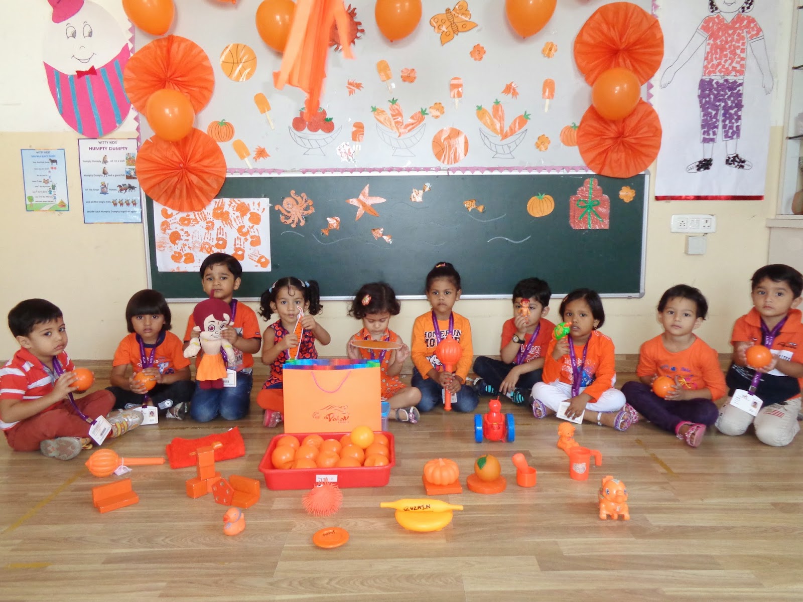 On The Top Of The World Celebrated Orange Colour Day Nursery WIS 