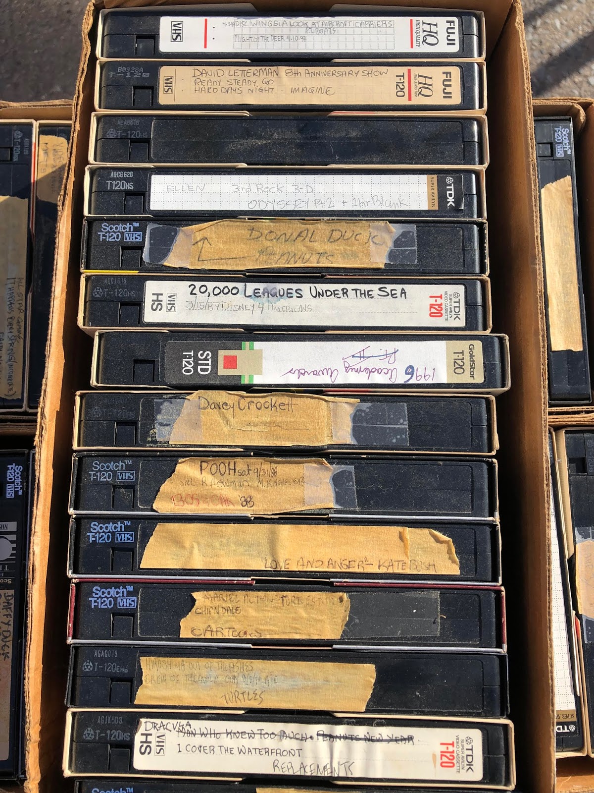 VHS Tape Storage Boxes