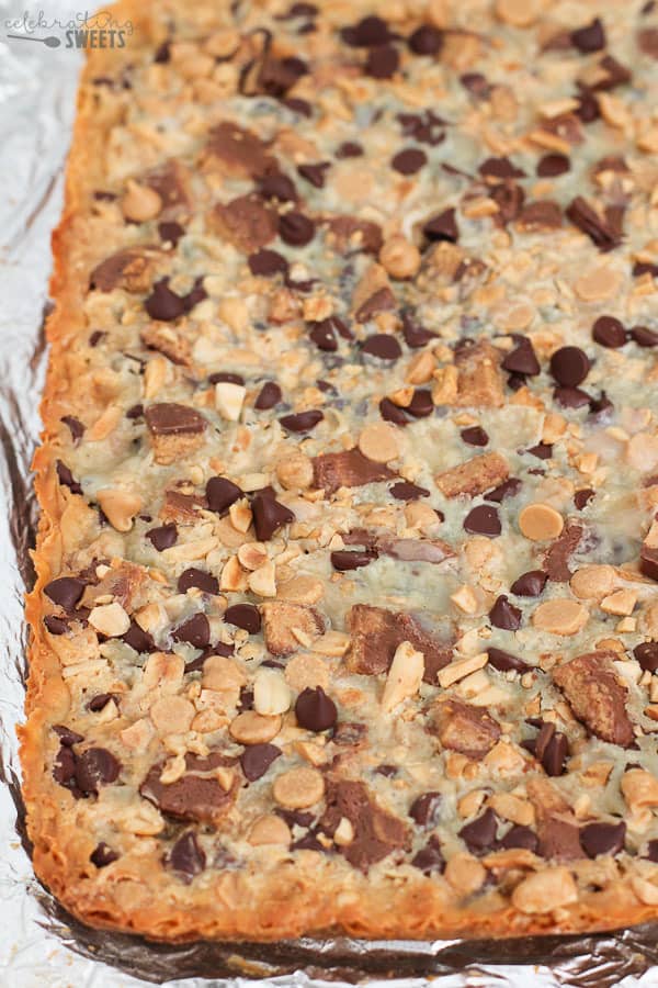 PEANUT BUTTER CUP MAGIC COOKIE BARS FOOD DAILY