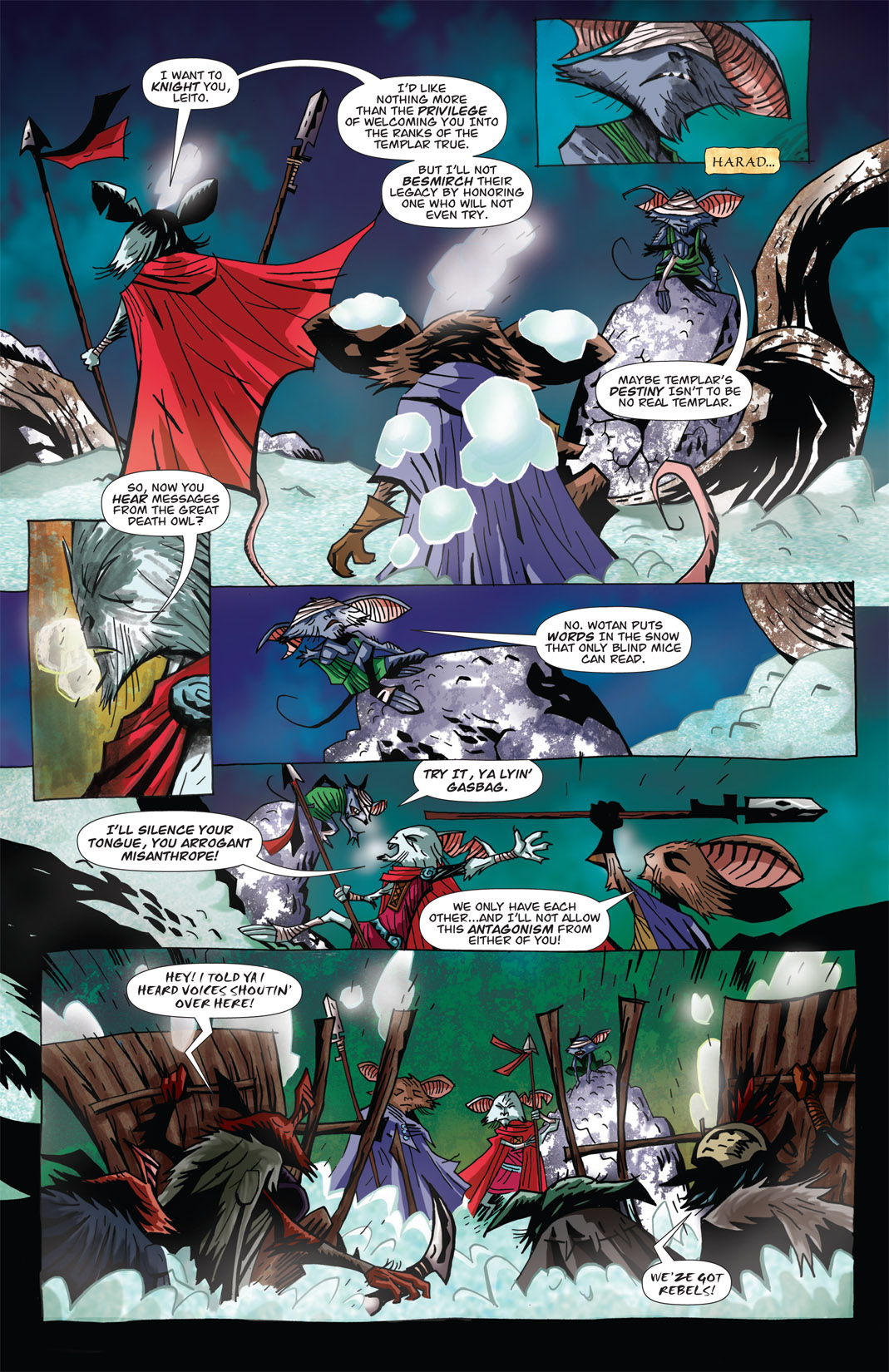 Read online The Mice Templar Volume 3: A Midwinter Night's Dream comic -  Issue #7 - 9