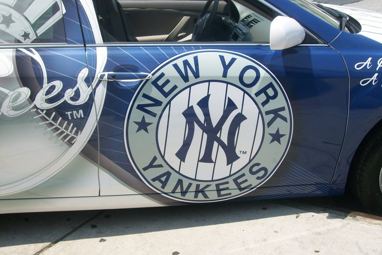 Fordham Toyota Official NY Yankees 2011 Hybrid Camry Displayed At