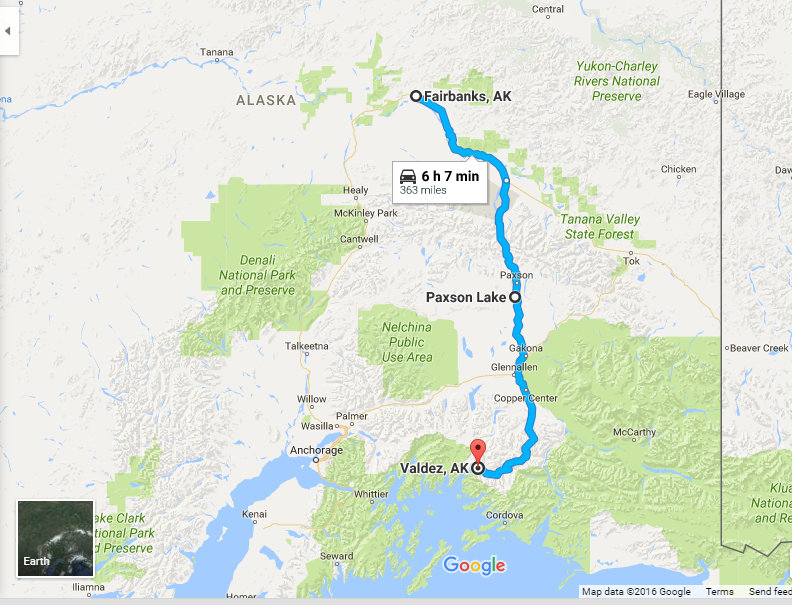 From Alaska to the coast of Maine........ Valdez Incredibly hard
