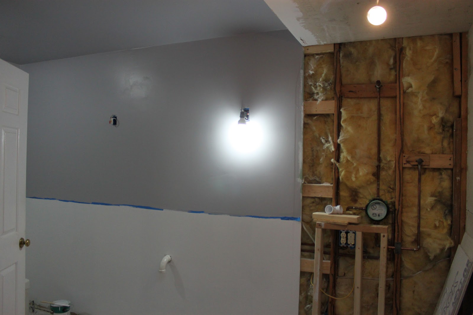 Pat's Addition Renovation Bathroom Paint Progress