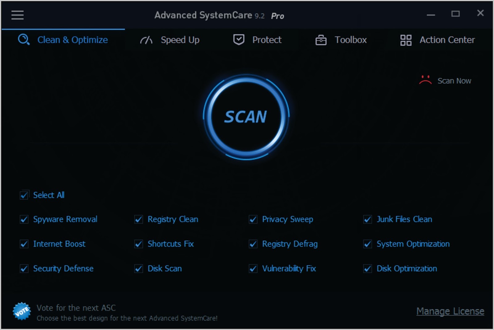 Advanced systemcare pro c ключом