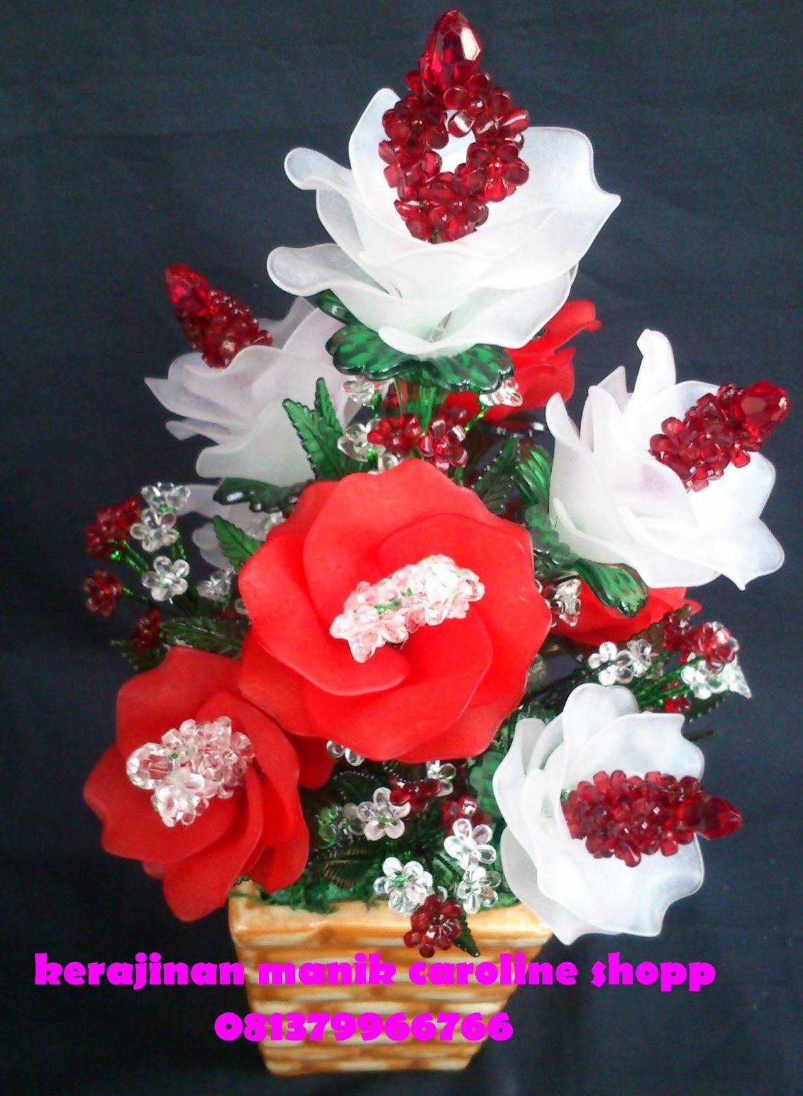  Kerajinan  Manik dan Bunga  Akrilik  Bunga  Acrylic