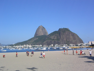 Sugarloaf Mountain view from the beach