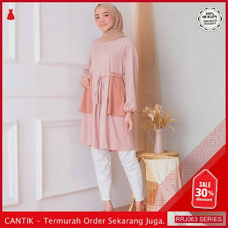 Jual RRJ063A107 Atasan Muslim Wanita Belong Tunik Mc BMGShop