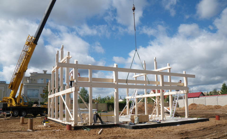 Современный фахверк: В Никольской Слободе собраны фасады коттеджа фахверк