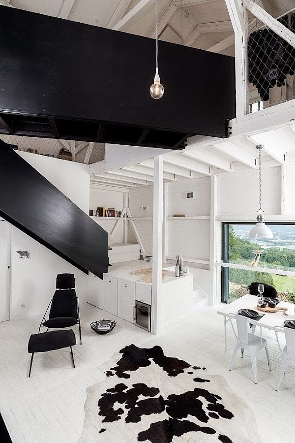 Un granero black & white | Decoración