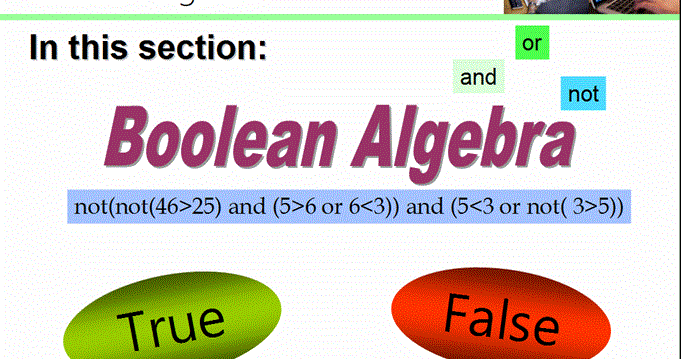 Boolean Expressions and Operators BEHIND THE SCENES!