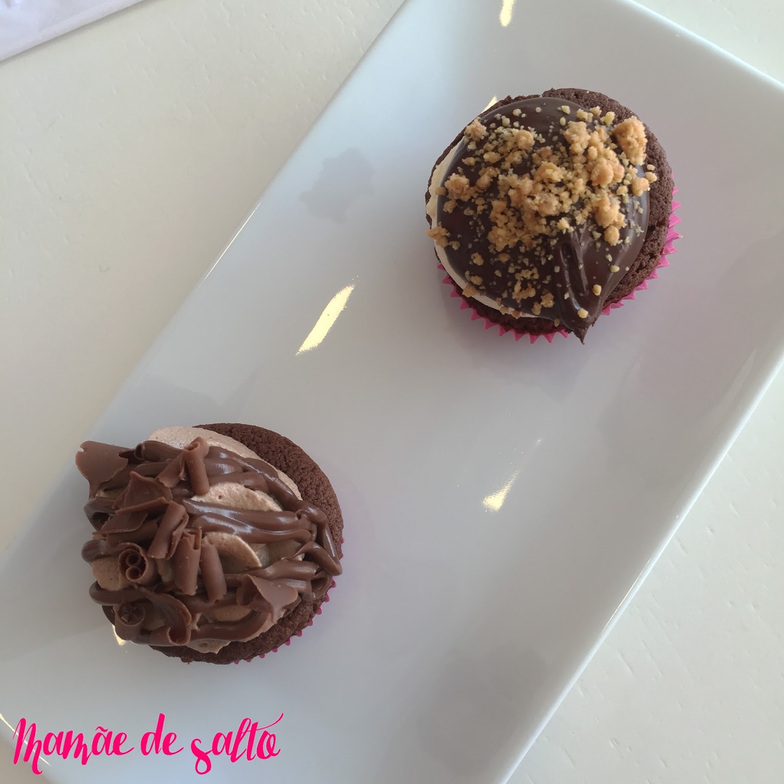 cupcake nutella e paçoca Sugar Bakery Curitiba/PR ... blog Mamãe de Salto