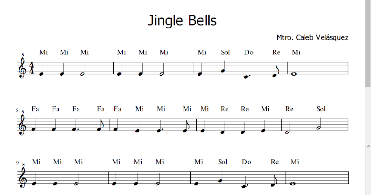 Música Primaria Instituto ANFU Jingle Bells Flauta