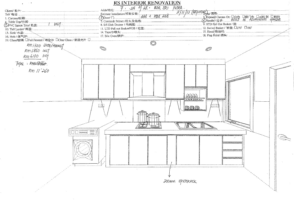 LIVING WITH THE ZAIREEN Quotation Kitchen