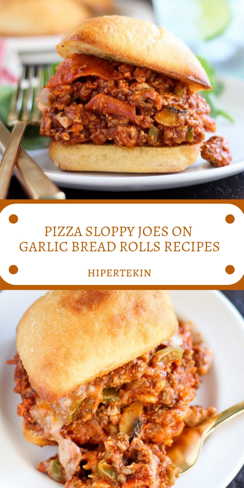 PIZZA SLOPPY JOES ON GARLIC BREAD ROLLS RECIPES - Resep Special Mama