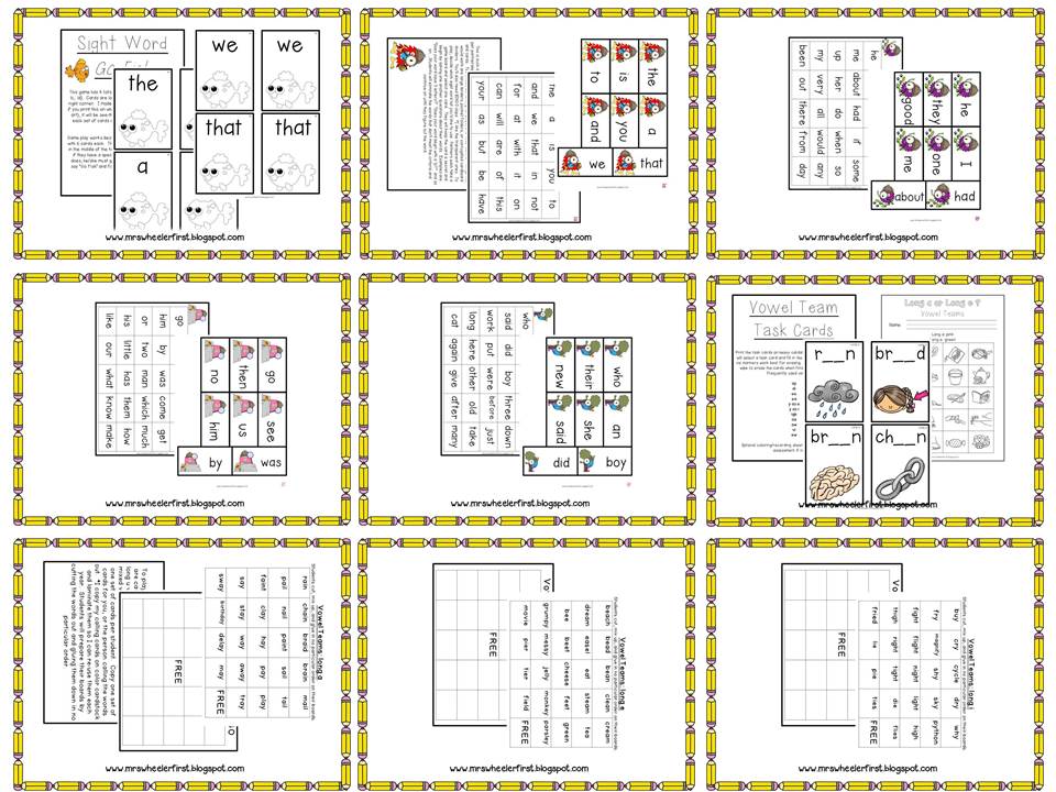 Mrs. Wheeler's First Grade Tidbits: Guided Reading: Levels E and F